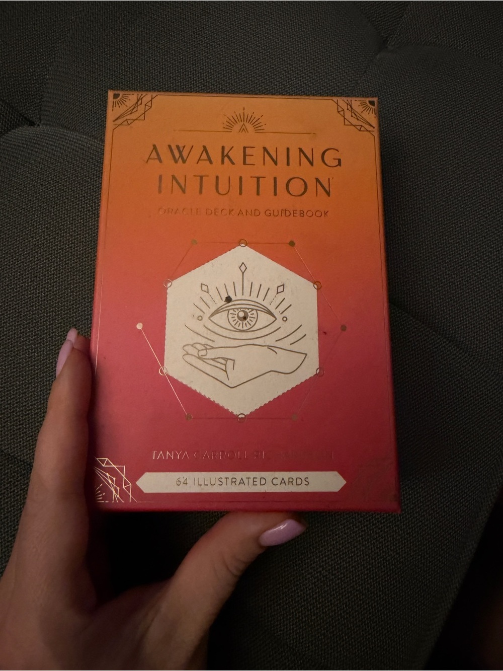 Awakening Intuition Oracle Deck - Sunset Gradient Design